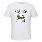 T-shirt de Sport Homme Être éducateur c'est la vie