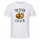 T-shirt de Sport Homme Être éleveur c'est la vie