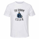 T-shirt de Sport Homme Être gendarme c'est la vie