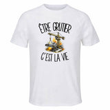 T-shirt de Sport Homme Être grutier c'est la vie