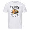 T-shirt de Sport Homme Être livreur c'est la vie