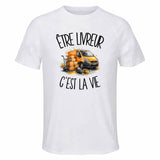 T-shirt de Sport Homme Être livreur c'est la vie