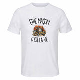 T-shirt de Sport Homme Être maçon c'est la vie
