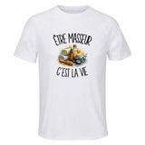 T-shirt de Sport Homme Être masseur c'est la vie