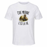 T-shirt de Sport Homme Être militaire c'est la vie