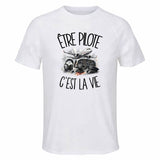 T-shirt de Sport Homme Être pilote c'est la vie