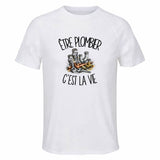 T-shirt de Sport Homme Être plombier c'est la vie