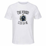 T-shirt de Sport Homme Être policier c'est la vie