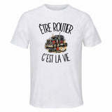 T-shirt de Sport Homme Être routier c'est la vie