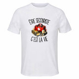 T-shirt de Sport Homme Être secouriste c'est la vie