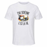 T-shirt de Sport Homme Être secrétaire c'est la vie