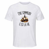 T-shirt de Sport Homme Être sommelier c'est la vie