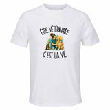 T-shirt de Sport Homme Être vétérinaire c'est la vie