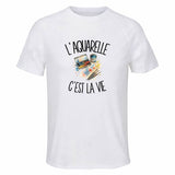 T-shirt de Sport Homme L'aquarelle c'est la vie