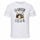 T-shirt de Sport Homme La batterie c'est la vie
