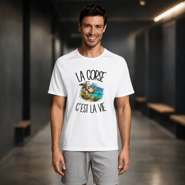T-shirt de Sport Homme La Corse c'est la vie