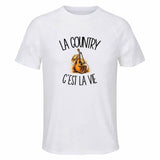 T-shirt de Sport Homme La country c'est la vie