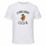 T-shirt de Sport Homme La danse country c'est la vie