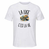 T-shirt de Sport Homme La luge c'est la vie