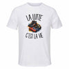 T-shirt de Sport Homme La lutte c'est la vie