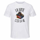 T-shirt de Sport Homme La lutte c'est la vie
