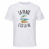 T-shirt de Sport Homme La plage c'est la vie