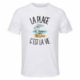T-shirt de Sport Homme La plage c'est la vie