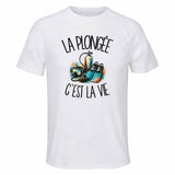 T-shirt de Sport Homme La plongée c'est la vie