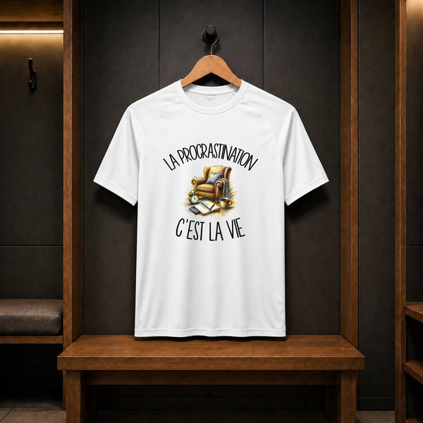 T-shirt de Sport Homme La procrastination c'est la vie
