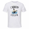 T-shirt de Sport Homme L'aquagym c'est la vie