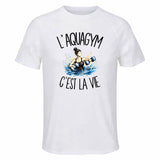 T-shirt de Sport Homme L'aquagym c'est la vie