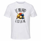 T-shirt de Sport Homme Le billard c'est la vie