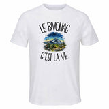 T-shirt de Sport Homme Le bivouac c'est la vie