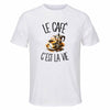 T-shirt de Sport Homme Le café c'est la vie