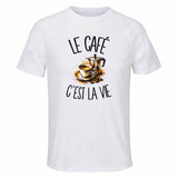 T-shirt de Sport Homme Le café c'est la vie