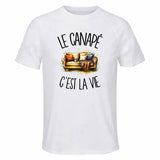 T-shirt de Sport Homme Le canapé c'est la vie
