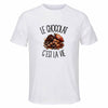 T-shirt de Sport Homme Le chocolat c'est la vie