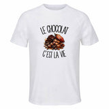 T-shirt de Sport Homme Le chocolat c'est la vie
