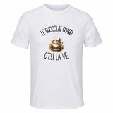 T-shirt de Sport Homme Le chocolat chaud c'est la vie