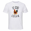 T-shirt de Sport Homme Le coq c'est la vie