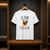 T-shirt de Sport Homme Le coq c'est la vie