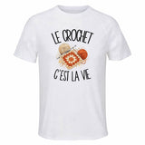 T-shirt de Sport Homme Le crochet c'est la vie