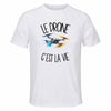T-shirt de Sport Homme Le drone c'est la vie