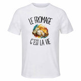 T-shirt de Sport Homme Le fromage c'est la vie
