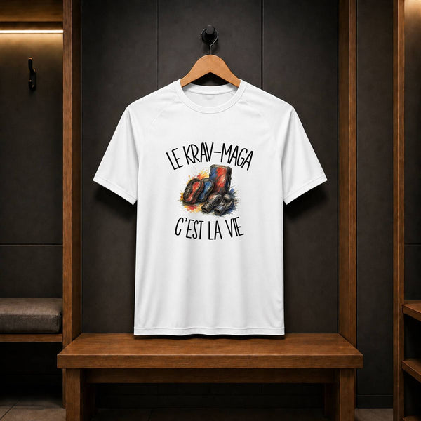 T-shirt de Sport Homme Le krav-maga c'est la vie