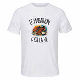 T-shirt de Sport Homme Le marathon c'est la vie