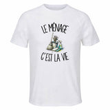 T-shirt de Sport Homme Le ménage c'est la vie