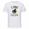 T-shirt de Sport Homme Le piano c'est la vie