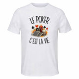 T-shirt de Sport Homme Le poker c'est la vie