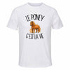 T-shirt de Sport Homme Le poney c'est la vie